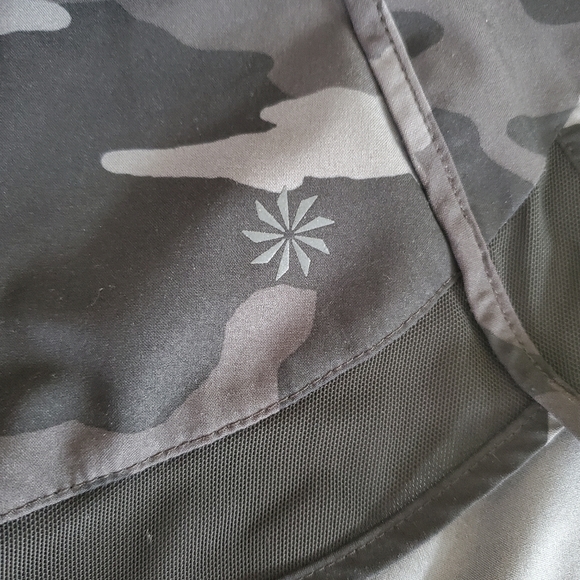 Athleta Mesh Racer Run Short Camo Sz XXS - Picture 6 of 7